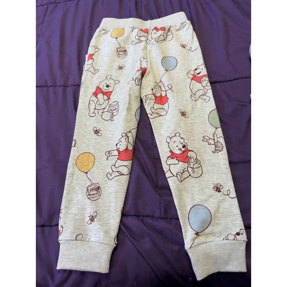 Disney Little Sleepies Winnie the Pooh Play Collection Set 4T Grey Bamboo Jogger